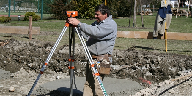 Einmessen auf der Baustelle - Bau Bliem