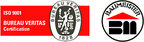 Logo der Bauzertifizierung und Baumeisterlogo